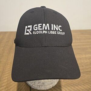GEM INC RUDOLPH LIBBE GROUP hat fitted black cap - size S/M